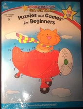 Puzzles and Games for Beginners, Grade K by Carson-Dellosa Publishing