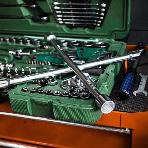 CARTMAN 14" Heavy Duty Steel Wheel Universal Lug Nut Wrench 4-Way Cross Car Tire - Picture 7 of 7