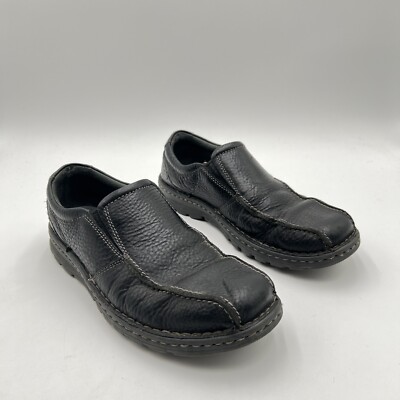 Clarks Collection Shoes Men’s M Vanek Leather Step Slip On Loafers Black  11826