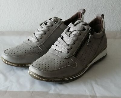 JULIETTA Damen Schuh Low-Sneaker Lederimitat grau Gr 36 37 38 39