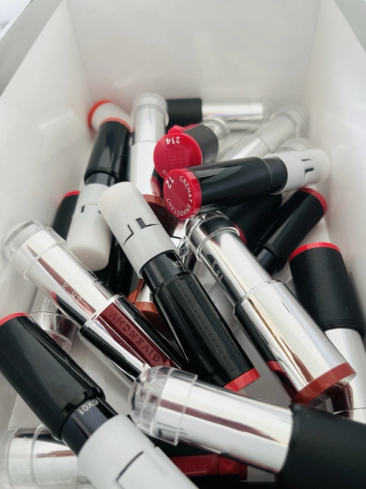 LOT OF 10 Givenchy LIPSTICKS ~ Le Rouge Lipstick colors & textures 💄 testers - Image 2 of 4