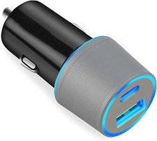 Dual USB Car Charger Adapter 20W for iP-hone 15 Pro Max/Plus/14/13/12/11/XS/XR/8