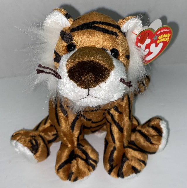 Stripey The Tiger – Ty Beanie Babies Originale, Peluche Tigre A Righe - 3