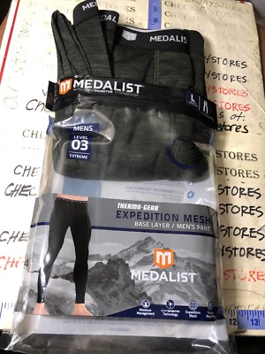 NEW MEDALIST Men's Thermo-Gear Level 3 EXPEDITION MESH BASE  Layer PANT SZ XL