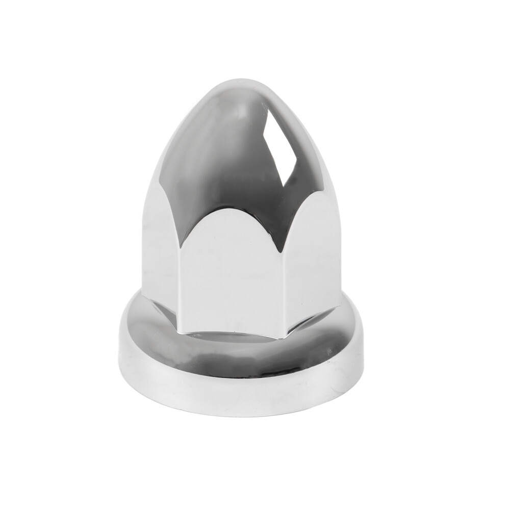 2 3/8" Chrome Lug Nut Covers Semi Truck 33 mm PushOn Bullet Style Set