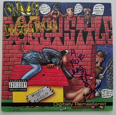 Joe Cool Signed & Sketched Snoop Dogg Doggystyle Vinyl Record