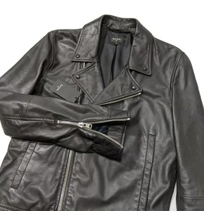 paul smith leather biker jacket