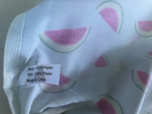 Kate Spade wiederverwendbare Canvas-Tasche Wassermelonenmuster leichte Sommertasche - Bild 3 von 3