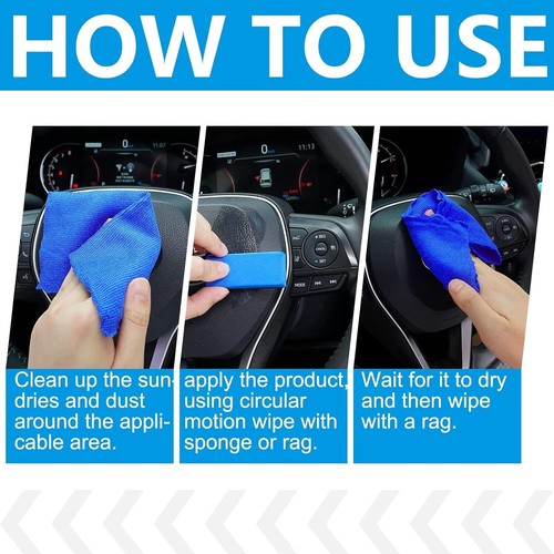 Car Interior Scratch Remover Plastics Polish Plastic Coating - Picture 4 of 7