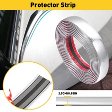 16FTx1IN Car Chrome Body Moulding Trim Strip Door Guard Protector Universal