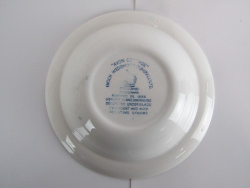 Vintage Wedgwood Small Blue Tunstall Avon Cottage Enoch Dishes Set Of Six - Picture 5 of 14