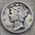 1920 Mercury Dime VG : Very Good, Older Date (Only 6,000 Left) - .9 Fine Silver