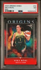 2024 Panini Origins WNBA #92 Nika Muhl RC Red Parallel /99 PSA 7 NM Pop 1