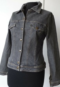 giacca jeans nera donna