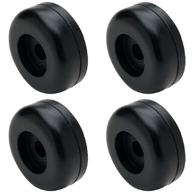 4 Pack 3-1/8 Inch OD Boat Trailer Non Marking Molded Rubber Keel Roller - Foto 11