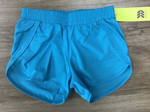Girls' Lightweight Elastic Waistband Run Shorts Brief Liner Light Blue S (6/7) - Picture 5 of 6
