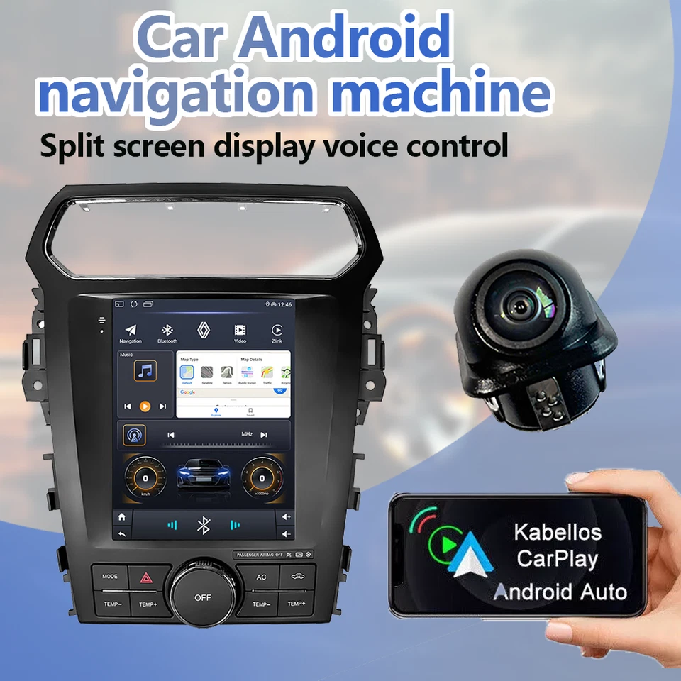 Unidad principal estéreo de navegación de coche para Ford Explorer 2011-2019 9,7" IPS pantalla táctil Foto 2 de 4