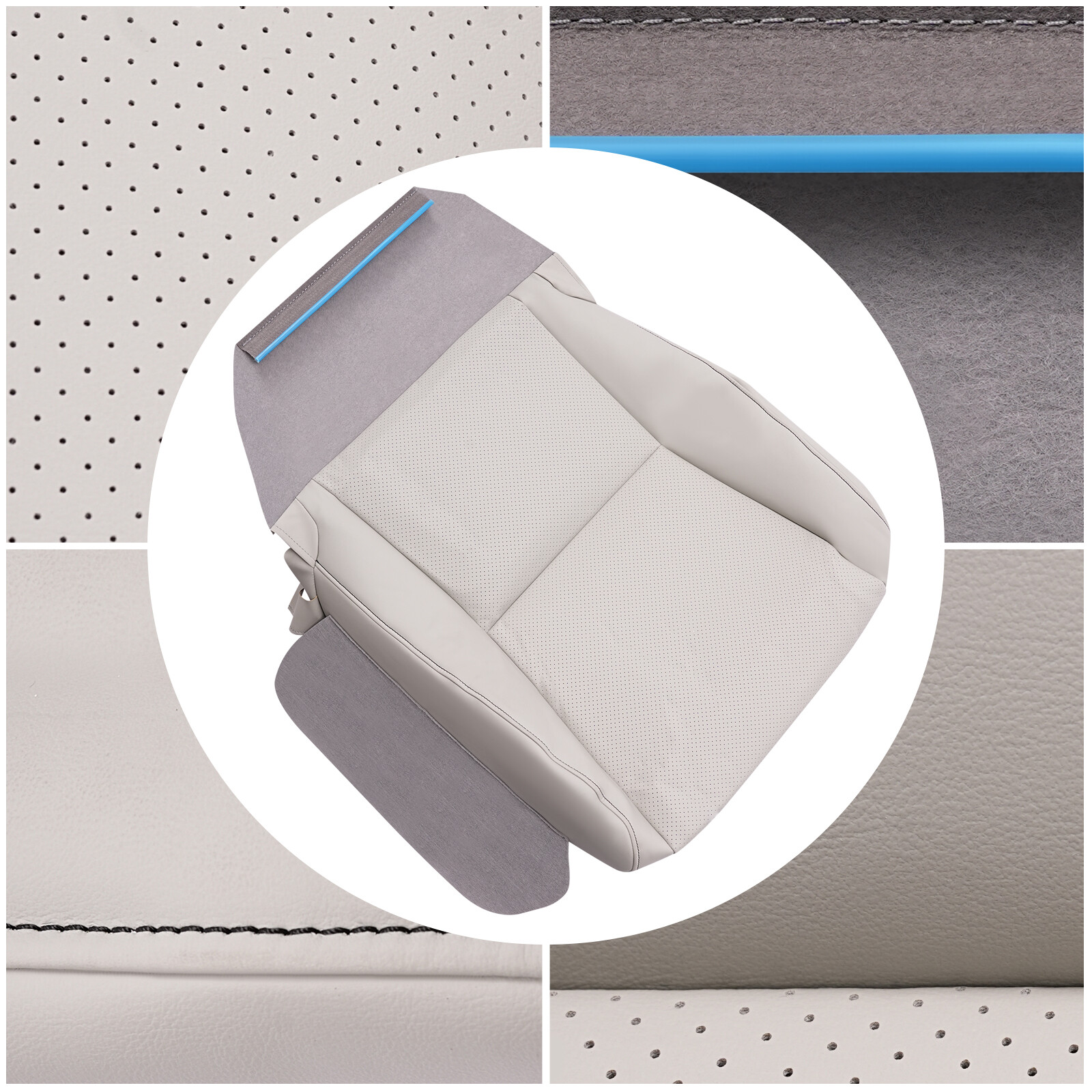 Fit For Lexus RX350 RX450H 2010-2015 Driver Bottom Seat Cover Perforated Leather