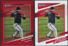 2021 Donruss Anthony Rizzo #163 Red Holo Variation & Base PAIR Chicago Cubs