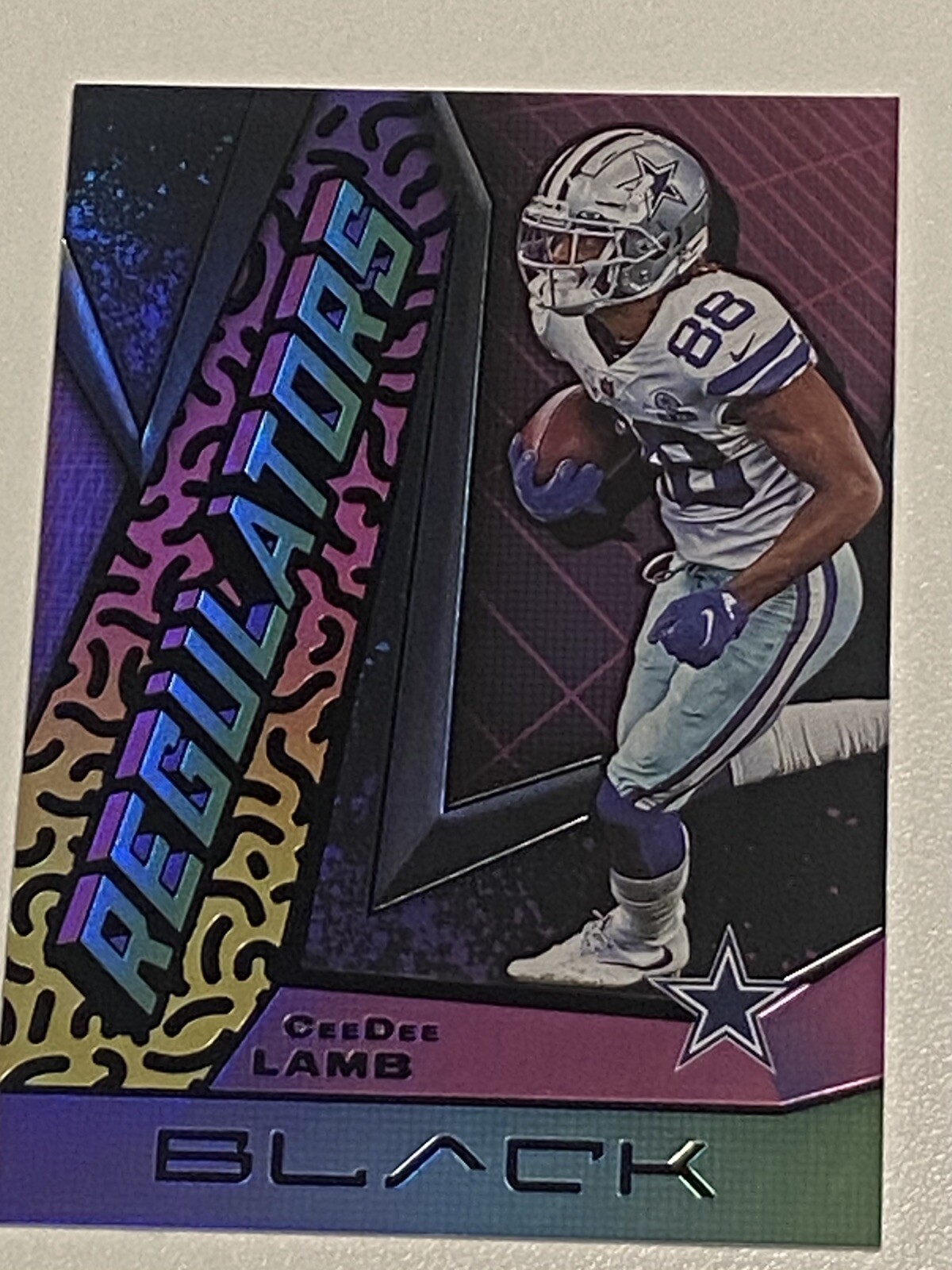 2021 Panini Black Football Ceedee Lamb Regulators SP Case Hit Dallas Cowboys