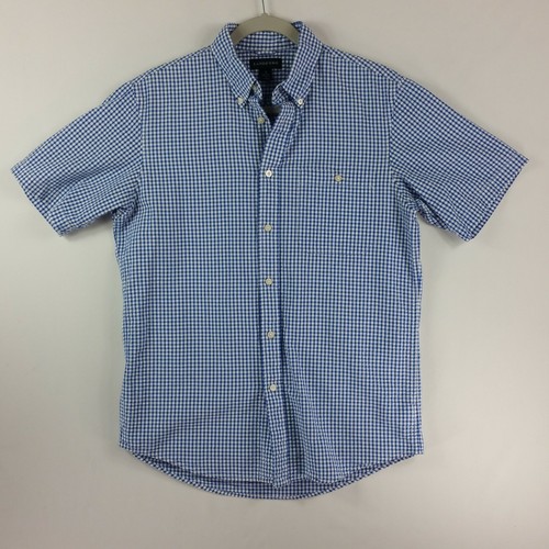 Lands End Mens Short Sleeve Button Down 