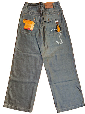 FUBU jeans, Platinum Fat Albert shiny gray, silver metallic