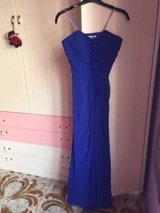 abito cerimonia blu elettrico