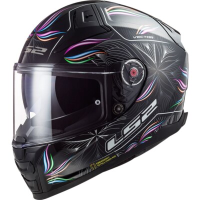Motorrad LS2 FF811 Vector II Tropical Integralhelm (schwarzmatt) Gr: XS (53)