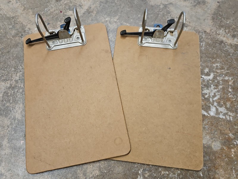 Vtg Pair of IDL I.D.L. Co. File Binder Clip Board, Set Of 2, New Old Stock
