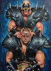 The Road Warriors WWE WWF NWA WCW Grailpop ACEO Print Artist Signed /30 S3#38