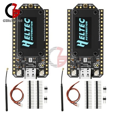 2 Set Heltec WiFi LoRa 32 V4 Upgrade ESP32 0.96'' Dev Board + Antenna 863-928MHz