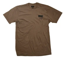 DGK Skateboards All Star Mini Logo Dark Chocolate Brown T-Shirt
