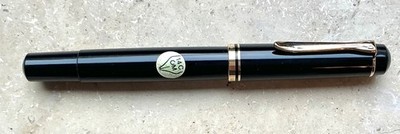 TOLLE GEBRAUCHTE!  PELIKAN M250 Füllhalter, old style, schwarz,  14 K. OM Feder