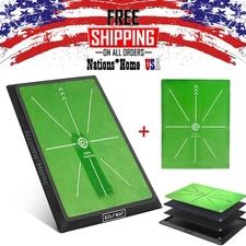 Golf Training Mat for Swing Detection Batting Divot Golf Hitting Practice Mat
