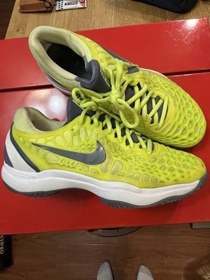 Nike Zoom Cage 3 Volt Glow Rafa Nadal Mens Sz 9 Tennis Shoes 918193-701