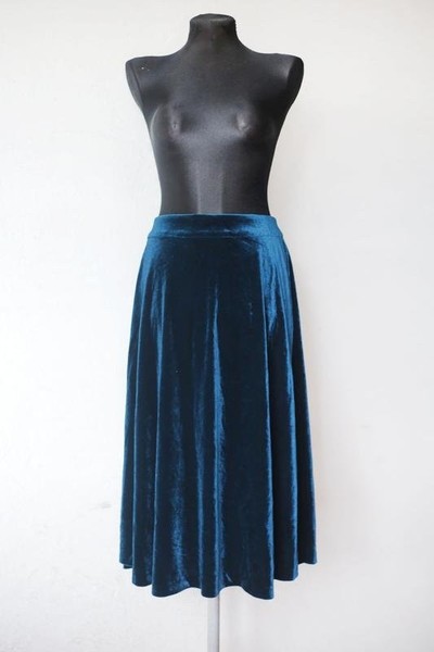 Women Bruuns Bazaar Skirt Navy Velvet 40