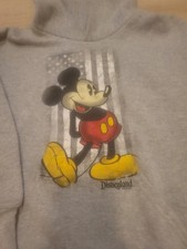 Kid's Mickey Mouse Gray Hoodie Disney Parks Disneyland Sz S