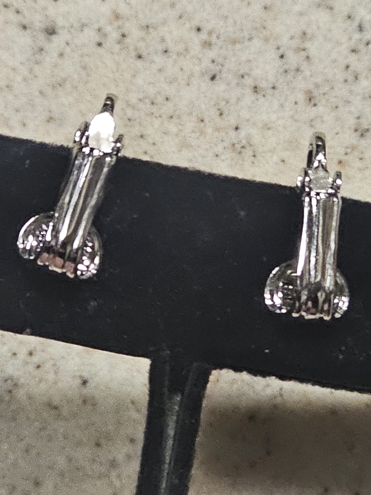 Sterling Silver Clip On Simulated Ruby Earrings - image 6