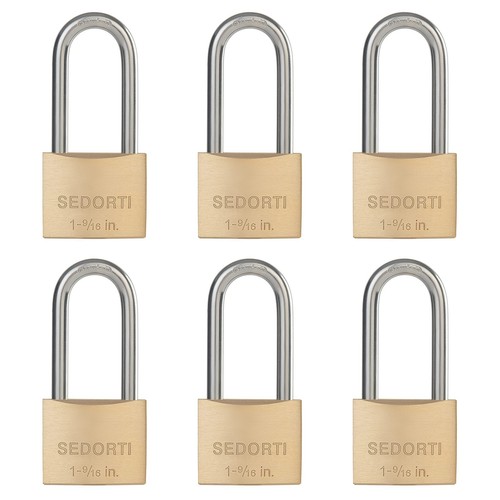 Weatherproof Padlock with Stainless Steel 304 Long Shackle and Solid Brass Bo...