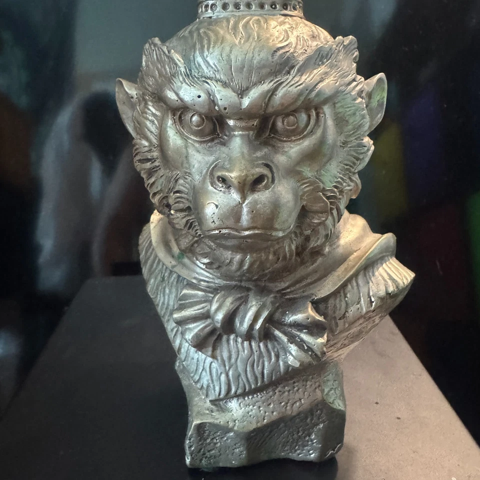 Busto de bronze Sun Wukong – Estátua lendária do rei macaco (divindade chinesa) - Imagem 2 de 4