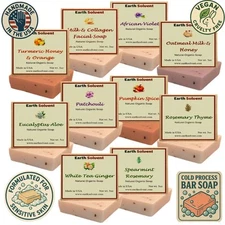 All Natural Organic Bar Soap Cold Process Soap USA Handmade Sensitive Skin 5oz