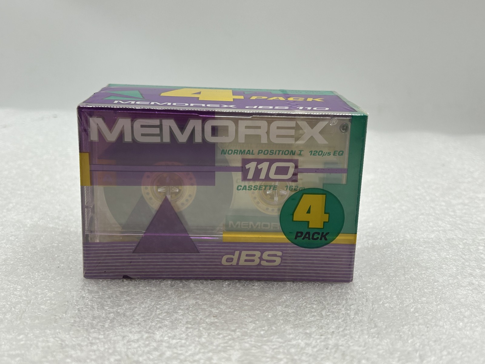 FACTORY SEALED Memorex Cassette Tape 110 dBS Normal Position I 4 Blank Tapes