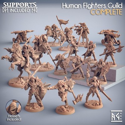 Artisan Guild -  Human Fighters Guild (Tabletop & Rollenspiel Resin Miniaturen)