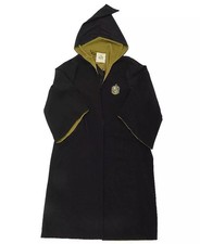 Harry Potter Hufflepuff Premium Robe L Size Black Yellow Official Apparel