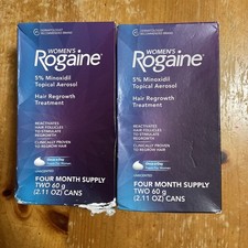 Women s Rogaine 5 Minoxidil Topical hair regrowth 8 month supply, exp 12/26