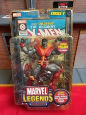 2004 TOY BIZ MARVEL LEGENDS SERIES V 5 COLOSSUS w  COMIC BOOK AND WALL DISPLAY
