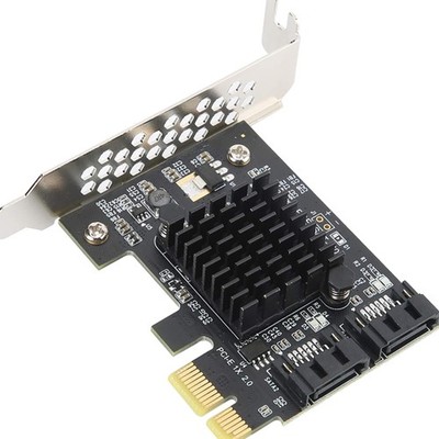 PCI-E Erweiterungskarte für SATA 3.0 mit 2 Ports, kompatibel mit Windows/Linux