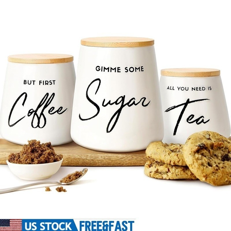 Sugar Kitchen Storage 3-piece New