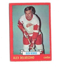 1973-74 O-Pee-Chee Hockey - ALEX DELVECCHIO #1 DETROIT RED WINGS Vintage OPC