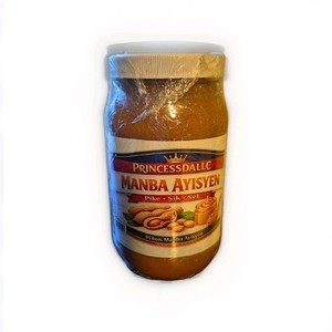 Haitian Organic Peanut Butter, Manba Haiti, Haitian Snack 32 Oz Jar